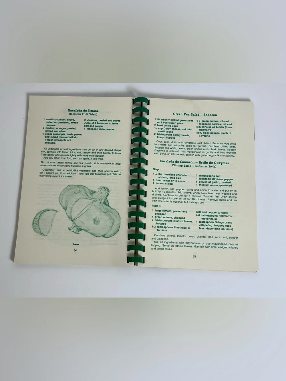 VTG 1982 Mexican Cooking From A New Orleans Kitchen Spiral Cookbook Buechner
